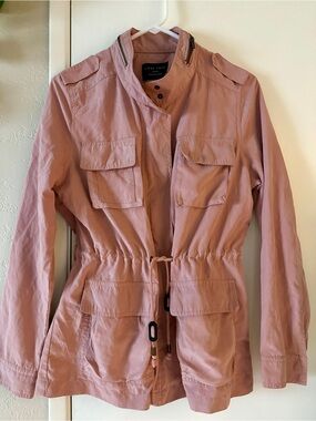 Love Tree Dusty Pink Utility Jacket with Drawstring Size Large